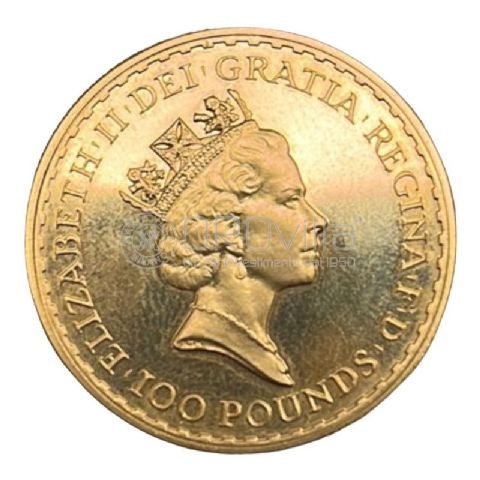 100 Pounds Britannia Elisabetta II 1987-1989